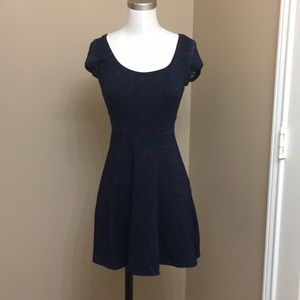 NWOT American eagle Navy blue sparkle/lace dress